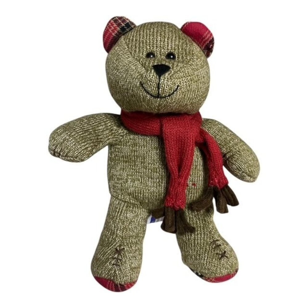 Starbucks Bearista Bear Plush 88th Edition 2009 - Winter Holiday, Plaid Scarf